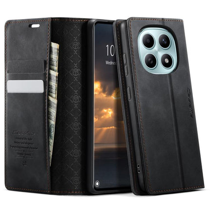CaseMe 033 Calf Leather Lining Microfibre RFID Blocking Phone Case, For Xiaomi 17, For Redmi Note 15 Pro+ 5G Global 163.3mm, For Redmi Note 15 4G / 5G Global 164mm