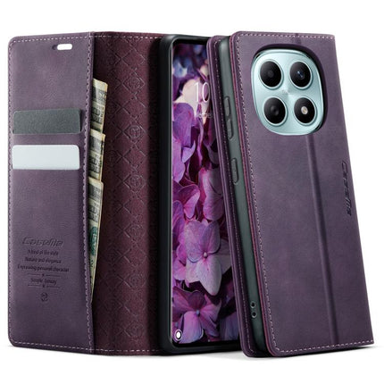 CaseMe 033 Calf Leather Lining Microfibre RFID Blocking Phone Case, For Xiaomi 17, For Redmi Note 15 Pro+ 5G Global 163.3mm, For Redmi Note 15 4G / 5G Global 164mm
