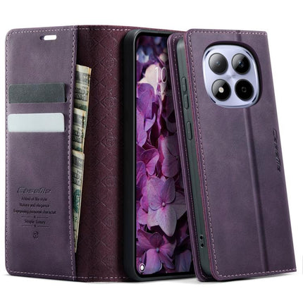 CaseMe 033 Calf Leather Lining Microfibre RFID Blocking Phone Case, For Xiaomi 17T 5G, For Xiaomi 17 Ultra, For Redmi Note 15 Pro 4G Global 163.2mm, For Redmi Note 15 Pro 5G Global 163.6mm