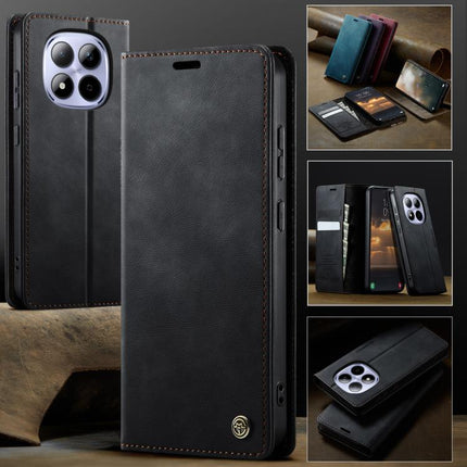 CaseMe 033 Calf Leather Lining Microfibre RFID Blocking Phone Case, For Redmi Note 15 Pro 5G Global 163.6mm, For Xiaomi 17
