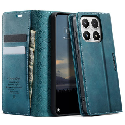CaseMe 033 Calf Leather Lining Microfibre RFID Blocking Phone Case, For Xiaomi 17, For Redmi Note 15 Pro+ 5G Global 163.3mm, For Redmi Note 15 4G / 5G Global 164mm