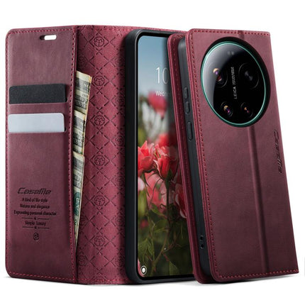 CaseMe 033 Calf Leather Lining Microfibre RFID Blocking Phone Case, For Xiaomi 17T 5G, For Xiaomi 17 Ultra, For Redmi Note 15 Pro 4G Global 163.2mm, For Redmi Note 15 Pro 5G Global 163.6mm