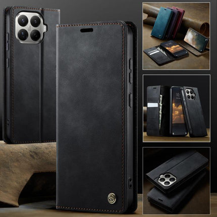 CaseMe 033 Calf Leather Lining Microfibre RFID Blocking Phone Case, For Xiaomi 17T 5G, For Xiaomi 17 Ultra, For Redmi Note 15 Pro 4G Global 163.2mm, For Redmi Note 15 Pro 5G Global 163.6mm