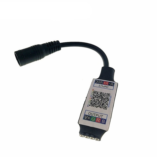 Mini RGB Bluetooth Controller Light Strip Controller For RGB LED Strip DC5V 12V 24V, Black, White