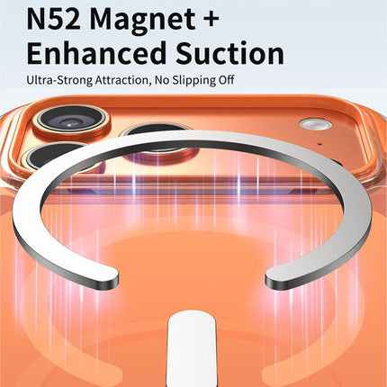 Vacuum-Sealed Transparent Airbag Magnetic Acrylic Phone Case, For iPhone 16 Pro Max, For iPhone 16 Pro, For iPhone 16, For iPhone 15 Pro Max, For iPhone 15 Pro, For iPhone 15