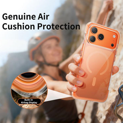 Vacuum-Sealed Transparent Airbag Magnetic Acrylic Phone Case, For iPhone 16 Pro Max, For iPhone 16 Pro, For iPhone 16, For iPhone 15 Pro Max, For iPhone 15 Pro, For iPhone 15