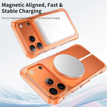 Vacuum-Sealed Transparent Airbag Magnetic Acrylic Phone Case, For iPhone 16 Pro Max, For iPhone 16 Pro, For iPhone 16, For iPhone 15 Pro Max, For iPhone 15 Pro, For iPhone 15