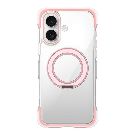 Vacuum-Sealed Transparent Airbag Magnetic Rotation Holder Acrylic Phone Case, For iPhone 17 Pro Max, For iPhone 17 Pro, For iPhone 17