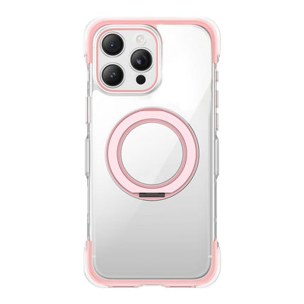 Vacuum-Sealed Transparent Airbag Magnetic Rotation Holder Acrylic Phone Case, For iPhone 16 Pro Max, For iPhone 16 Pro, For iPhone 16, For iPhone 15 Pro Max, For iPhone 15 Pro, For iPhone 15