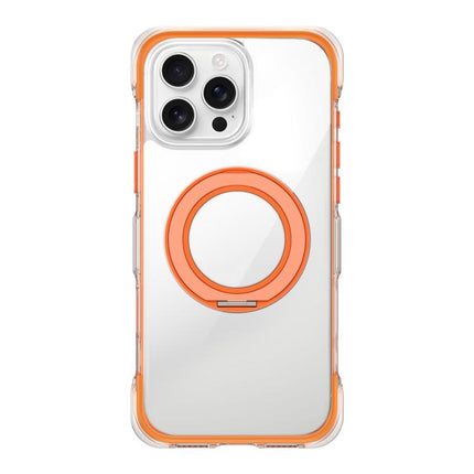 Vacuum-Sealed Transparent Airbag Magnetic Rotation Holder Acrylic Phone Case, For iPhone 16 Pro Max, For iPhone 16 Pro, For iPhone 16, For iPhone 15 Pro Max, For iPhone 15 Pro, For iPhone 15