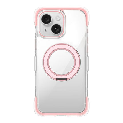 Vacuum-Sealed Transparent Airbag Magnetic Rotation Holder Acrylic Phone Case, For iPhone 16 Pro Max, For iPhone 16 Pro, For iPhone 16, For iPhone 15 Pro Max, For iPhone 15 Pro, For iPhone 15