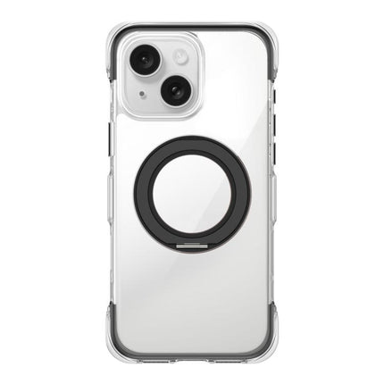 Vacuum-Sealed Transparent Airbag Magnetic Rotation Holder Acrylic Phone Case, For iPhone 16 Pro Max, For iPhone 16 Pro, For iPhone 16, For iPhone 15 Pro Max, For iPhone 15 Pro, For iPhone 15