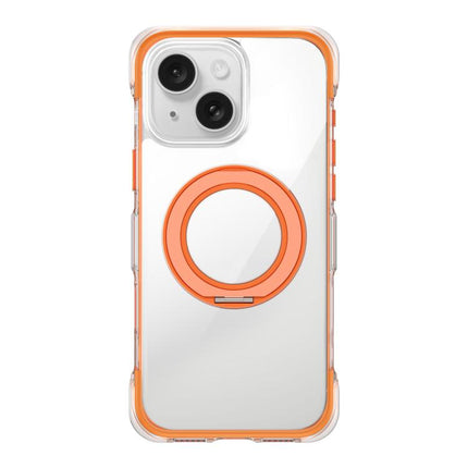 Vacuum-Sealed Transparent Airbag Magnetic Rotation Holder Acrylic Phone Case, For iPhone 16 Pro Max, For iPhone 16 Pro, For iPhone 16, For iPhone 15 Pro Max, For iPhone 15 Pro, For iPhone 15