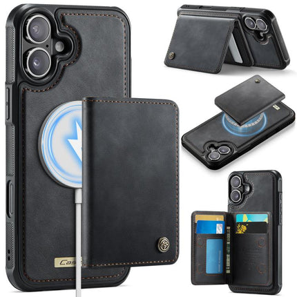 CaseMe Me80 Series Detachable Wallet Magnetic RFID Vegan Leather Phone Case, For iPhone 17e / 16e, For iPhone 17 Pro Max, For iPhone 17 Pro, For iPhone 17