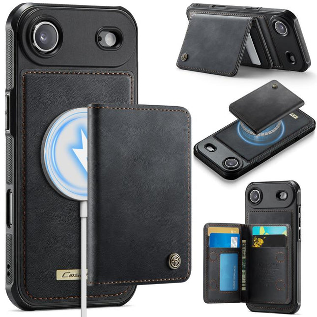 CaseMe Me80 Series Detachable Wallet Magnetic RFID Vegan Leather Phone Case, For iPhone Air, For iPhone 16 Pro Max, For iPhone 16 Pro, For iPhone 16 Plus