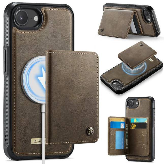 CaseMe Me80 Series Detachable Wallet Magnetic RFID Vegan Leather Phone Case, For iPhone 17e / 16e, For iPhone 17 Pro Max, For iPhone 17 Pro, For iPhone 17