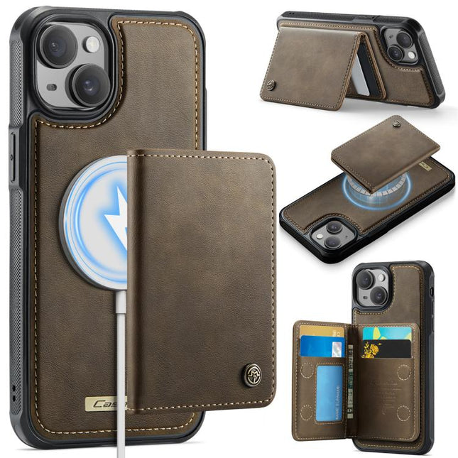 CaseMe Me80 Series Detachable Wallet Magnetic RFID Vegan Leather Phone Case, For iPhone 15, For iPhone 14, For iPhone 14 Pro, For iPhone 14 Pro Max