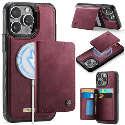 CaseMe Me80 Series Detachable Wallet Magnetic RFID Vegan Leather Phone Case, For iPhone 16, For iPhone 15 Pro Max, For iPhone 15 Pro, For iPhone 15 Plus / 14 Plus