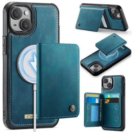CaseMe Me80 Series Detachable Wallet Magnetic RFID Vegan Leather Phone Case, For iPhone 16, For iPhone 15 Pro Max, For iPhone 15 Pro, For iPhone 15 Plus / 14 Plus