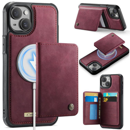 CaseMe Me80 Series Detachable Wallet Magnetic RFID Vegan Leather Phone Case, For iPhone 13 Pro Max, For iPhone 13 Pro, For iPhone 13, For iPhone 12 / 12 Pro