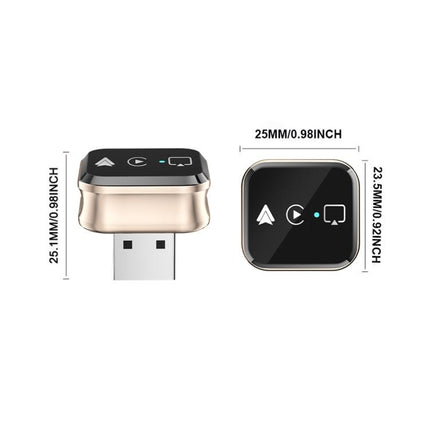 M70 For AirPlay / Miracast 4 in 1 Smart Screen Mirroring Adapter CarPlay / Android Auto Wired to Wireless, M70