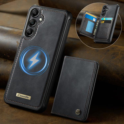 CaseMe Me80 Series Detachable Wallet Magnetic RFID Vegan Leather Phone Case, For Samsung Galaxy A14 / M44 5G, For Samsung Galaxy A55 5G / A35 5G, For Samsung Galaxy S24 Ultra 5G, For Samsung Galaxy A15