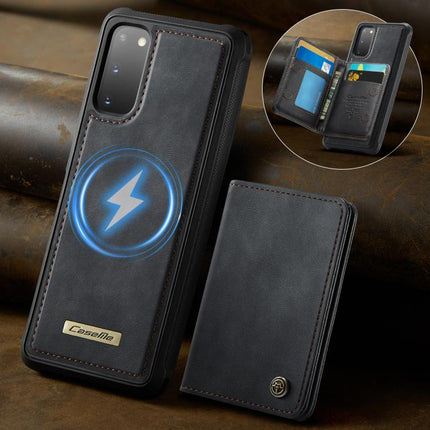 CaseMe Me80 Series Detachable Wallet Magnetic RFID Vegan Leather Phone Case, For Samsung Galaxy S20 5G, For Samsung Galaxy S20+ 5G