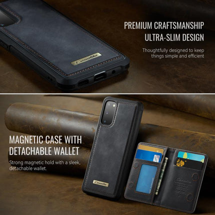 CaseMe Me80 Series Detachable Wallet Magnetic RFID Vegan Leather Phone Case, For Samsung Galaxy S20 5G, For Samsung Galaxy S20+ 5G