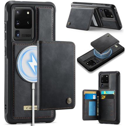 CaseMe Me80 Series Detachable Wallet Magnetic RFID Vegan Leather Phone Case, For Samsung Galaxy S21 5G, For Samsung Galaxy S21+ 5G, For Samsung Galaxy S21 Ultra 5G, For Samsung Galaxy S20 Ultra 5G