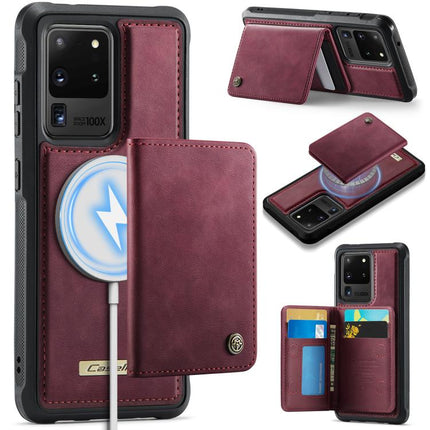 CaseMe Me80 Series Detachable Wallet Magnetic RFID Vegan Leather Phone Case, For Samsung Galaxy S21 5G, For Samsung Galaxy S21+ 5G, For Samsung Galaxy S21 Ultra 5G, For Samsung Galaxy S20 Ultra 5G