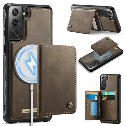 CaseMe Me80 Series Detachable Wallet Magnetic RFID Vegan Leather Phone Case, For Samsung Galaxy S21 5G, For Samsung Galaxy S21+ 5G, For Samsung Galaxy S21 Ultra 5G, For Samsung Galaxy S20 Ultra 5G