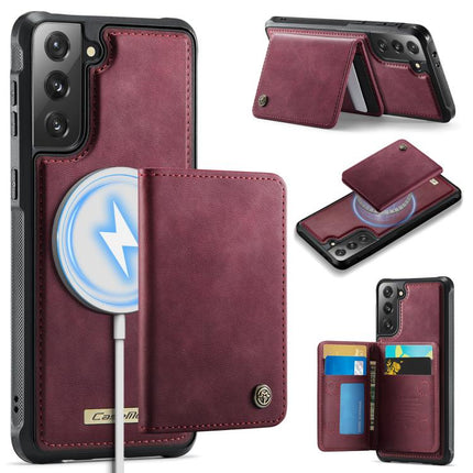 CaseMe Me80 Series Detachable Wallet Magnetic RFID Vegan Leather Phone Case, For Samsung Galaxy S21 5G, For Samsung Galaxy S21+ 5G, For Samsung Galaxy S21 Ultra 5G, For Samsung Galaxy S20 Ultra 5G