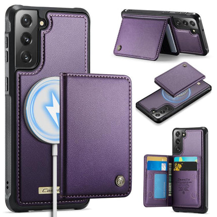 CaseMe Me80 Series Detachable Wallet Magnetic RFID Vegan Leather Phone Case, For Samsung Galaxy S22+ 5G, For Samsung Galaxy S22 5G, For Samsung Galaxy A52 / A52s 5G, For Samsung Galaxy S21 FE 5G