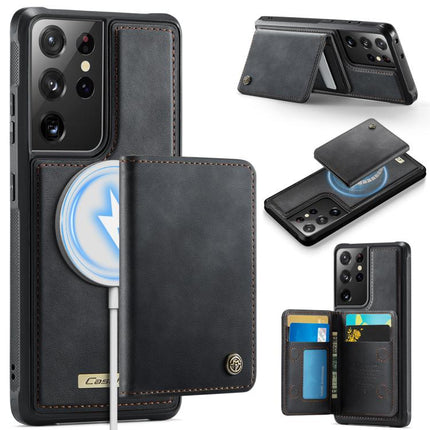 CaseMe Me80 Series Detachable Wallet Magnetic RFID Vegan Leather Phone Case, For Samsung Galaxy S21 5G, For Samsung Galaxy S21+ 5G, For Samsung Galaxy S21 Ultra 5G, For Samsung Galaxy S20 Ultra 5G