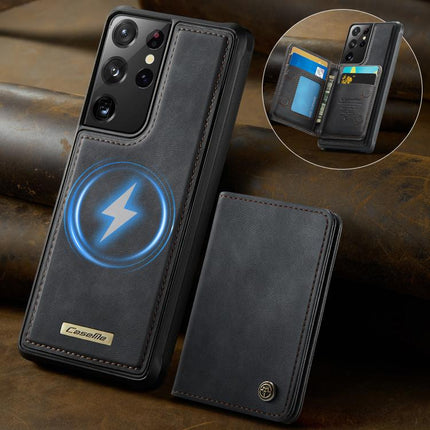 CaseMe Me80 Series Detachable Wallet Magnetic RFID Vegan Leather Phone Case, For Samsung Galaxy S21 Ultra 5G, For Samsung Galaxy S20 Ultra 5G, For Samsung Galaxy S20 5G, For Samsung Galaxy S20+ 5G