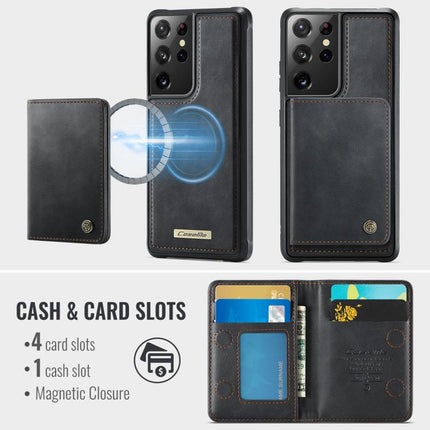 CaseMe Me80 Series Detachable Wallet Magnetic RFID Vegan Leather Phone Case, For Samsung Galaxy S21 Ultra 5G, For Samsung Galaxy S20 Ultra 5G, For Samsung Galaxy S20 5G, For Samsung Galaxy S20+ 5G