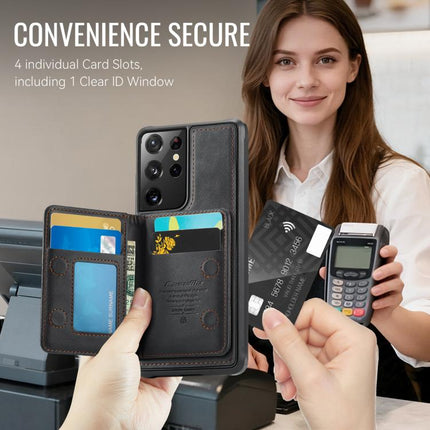 CaseMe Me80 Series Detachable Wallet Magnetic RFID Vegan Leather Phone Case, For Samsung Galaxy S21 Ultra 5G, For Samsung Galaxy S20 Ultra 5G, For Samsung Galaxy S20 5G, For Samsung Galaxy S20+ 5G