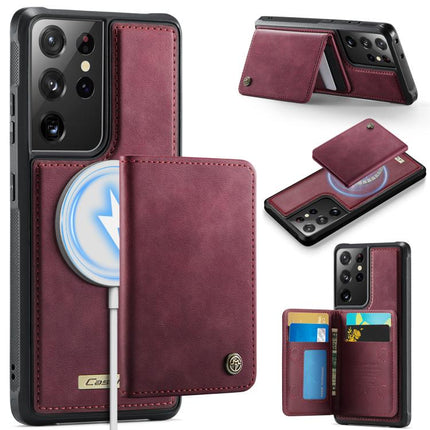 CaseMe Me80 Series Detachable Wallet Magnetic RFID Vegan Leather Phone Case, For Samsung Galaxy S21 5G, For Samsung Galaxy S21+ 5G, For Samsung Galaxy S21 Ultra 5G, For Samsung Galaxy S20 Ultra 5G