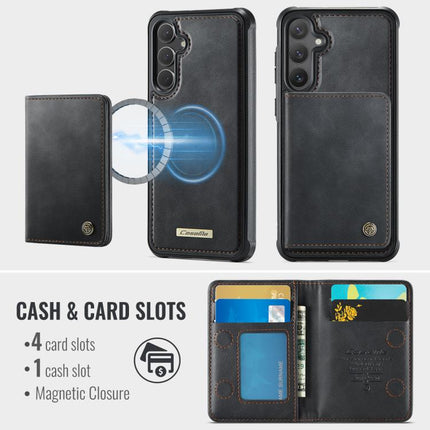 CaseMe Me80 Series Detachable Wallet Magnetic RFID Vegan Leather Phone Case, For Samsung Galaxy S25 / S24 5G, For Samsung Galaxy S25+ / S24+ 5G, For Samsung Galaxy S25 Ultra 5G, For Samsung Galaxy S24 FE 5G