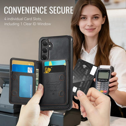 CaseMe Me80 Series Detachable Wallet Magnetic RFID Vegan Leather Phone Case, For Samsung Galaxy S25 / S24 5G, For Samsung Galaxy S25+ / S24+ 5G, For Samsung Galaxy S25 Ultra 5G, For Samsung Galaxy S24 FE 5G