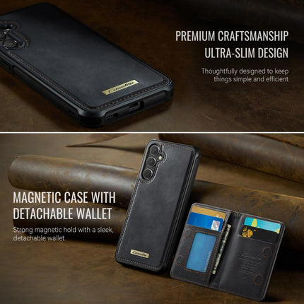 CaseMe Me80 Series Detachable Wallet Magnetic RFID Vegan Leather Phone Case, For Samsung Galaxy S25 / S24 5G, For Samsung Galaxy S25+ / S24+ 5G, For Samsung Galaxy S25 Ultra 5G, For Samsung Galaxy S24 FE 5G