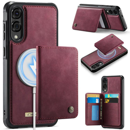 CaseMe Me80 Series Detachable Wallet Magnetic RFID Vegan Leather Phone Case, For Samsung Galaxy A17, For Samsung Galaxy S25 Edge 5G, For Samsung Galaxy A56 5G, For Samsung Galaxy A16