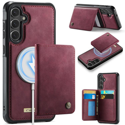 CaseMe Me80 Series Detachable Wallet Magnetic RFID Vegan Leather Phone Case, For Samsung Galaxy S26+ 5G, For Samsung Galaxy S26 Ultra 5G, For Samsung Galaxy S26 5G, For Samsung Galaxy S25 FE 5G