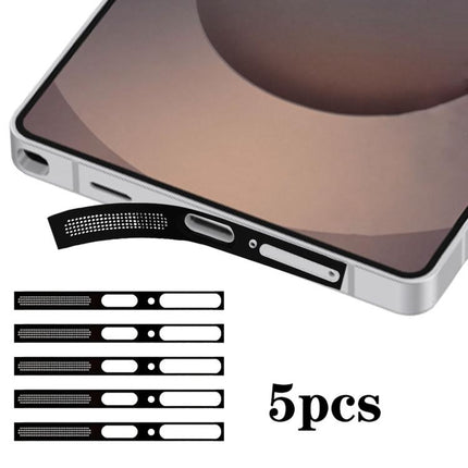 5pcs High-Density Metallic Integrated Speaker Dust Cover, For Samsung Galaxy S26 Ultra 5G, For Samsung Galaxy S25 Ultra 5G