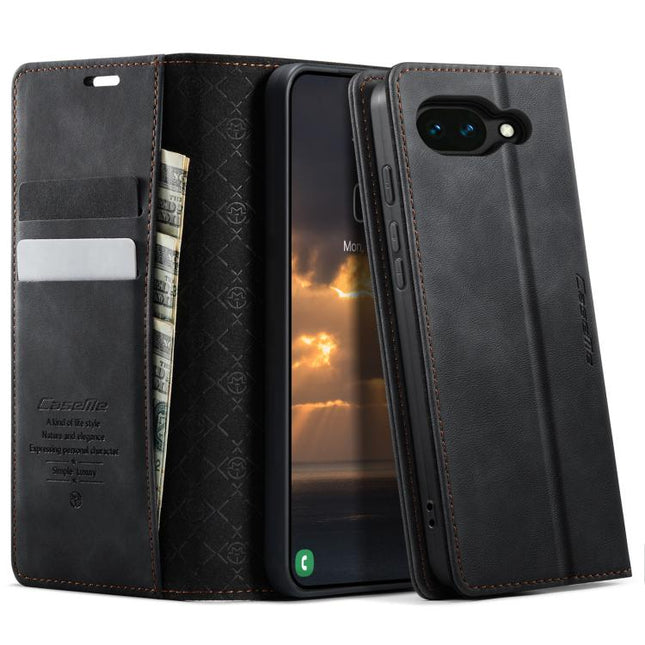 CaseMe 033 Calf Leather Lining Microfibre RFID Blocking Phone Case, For Google Pixel 11 Pro XL, For Google Pixel 10a, For Google Pixel 11 / 11 Pro