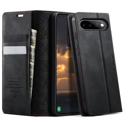 CaseMe 033 Calf Leather Lining Microfibre RFID Blocking Phone Case, For Google Pixel 11 Pro XL, For Google Pixel 10a, For Google Pixel 11 / 11 Pro