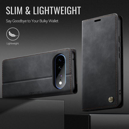 CaseMe 033 Calf Leather Lining Microfibre RFID Blocking Phone Case, For Google Pixel 11 Pro XL, For Google Pixel 10a, For Google Pixel 11 / 11 Pro