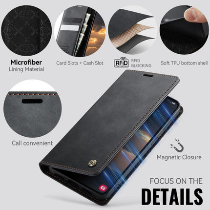 CaseMe 033 Calf Leather Lining Microfibre RFID Blocking Phone Case, For Google Pixel 11 Pro XL, For Google Pixel 10a, For Google Pixel 11 / 11 Pro