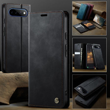CaseMe 033 Calf Leather Lining Microfibre RFID Blocking Phone Case, For Google Pixel 11 Pro XL, For Google Pixel 10a, For Google Pixel 11 / 11 Pro