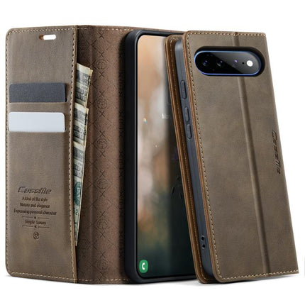 CaseMe 033 Calf Leather Lining Microfibre RFID Blocking Phone Case, For Google Pixel 11 Pro XL, For Google Pixel 10a, For Google Pixel 11 / 11 Pro